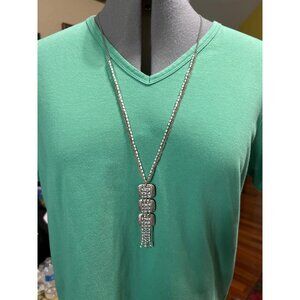 Premier Designs Beaded Necklace & Earrings Set With 29" Chain & 4" Extender